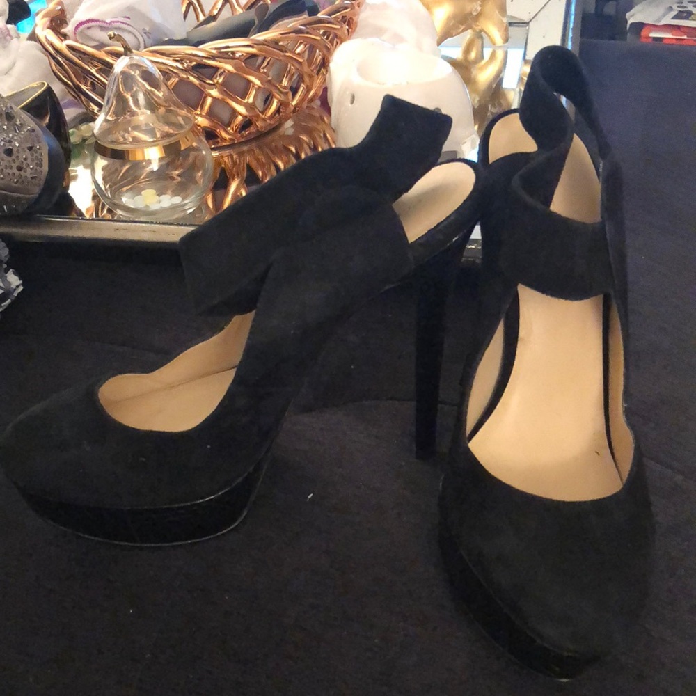 Pelle moda sling  back pumps